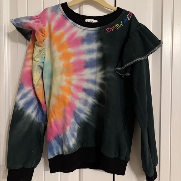 LOLA + THE BOYS rainbow tie dye ruffle set. Size 8. - Picture 9 of 15